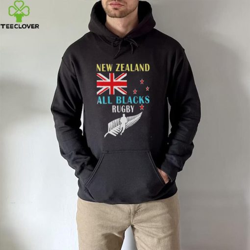 New Zealand flag all black rugby hoodie, sweater, longsleeve, shirt v-neck, t-shirt