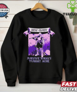 New Quest Survive Today’s Tummy Ache Shirt humorous and relatable design for overcoming a stomach ache