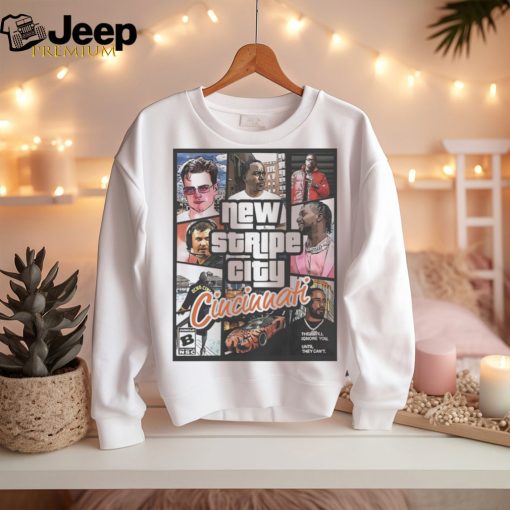 New stripe city Cincinnati legends graphic shirt