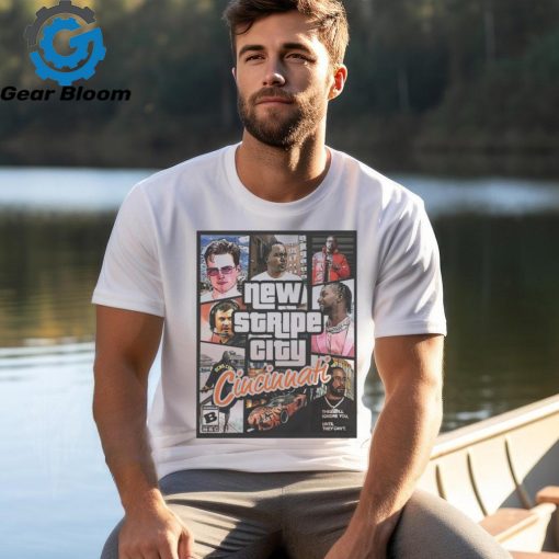 New stripe city Cincinnati legends graphic shirt