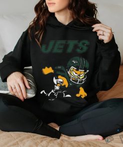 New york jets garfield cat grumpy football player shirt