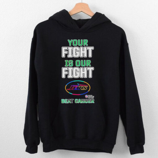 New york jets your fight is our fight beat cancer T hoodie, sweater, longsleeve, shirt v-neck, t-shirt