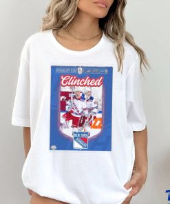 New york rangers are the first team to clinch a spot in the stanley cup playoffs 2024 nhl shirt
