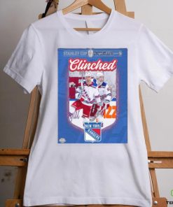 New york rangers are the first team to clinch a spot in the stanley cup playoffs 2024 nhl shirt
