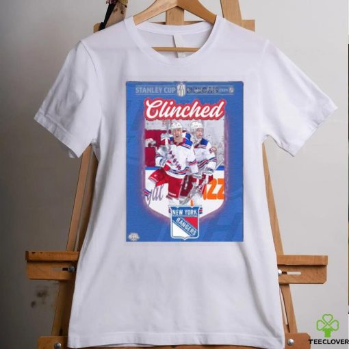 New york rangers are the first team to clinch a spot in the stanley cup playoffs 2024 nhl shirt