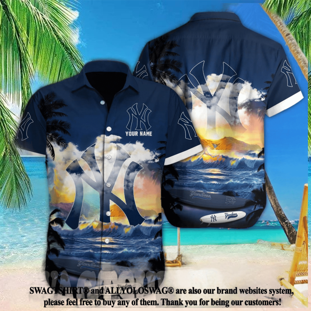 NewYork Yankees MLB Custom Classic All Over Print Hawaiian Shirt NewYork Yankees MLB Custom Classic All Over Print Hawaiian Shirt