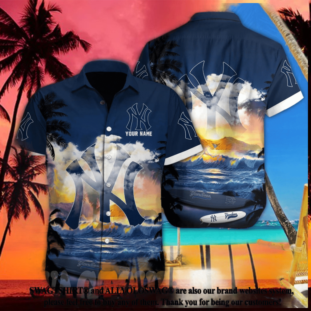 NewYork Yankees MLB Custom Classic All Over Print Hawaiian Shirt NewYork Yankees MLB Custom Classic All Over Print Hawaiian Shirt