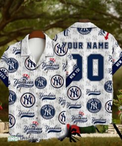 NewYork Yankees MLB Custom Name And Number Summer 3D Hawaiian Shirt