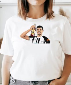 Newcastle United FC Bruno Guimaraes with beer art shirt
