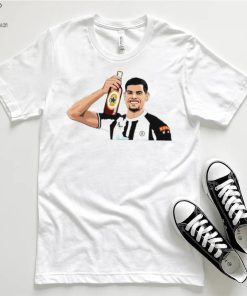 Newcastle United FC Bruno Guimaraes with beer art shirt