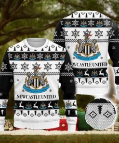 Newcastle United Logo 3D Ugly Christmas Sweater Christmas Gift Men And Women 2023 Sweater