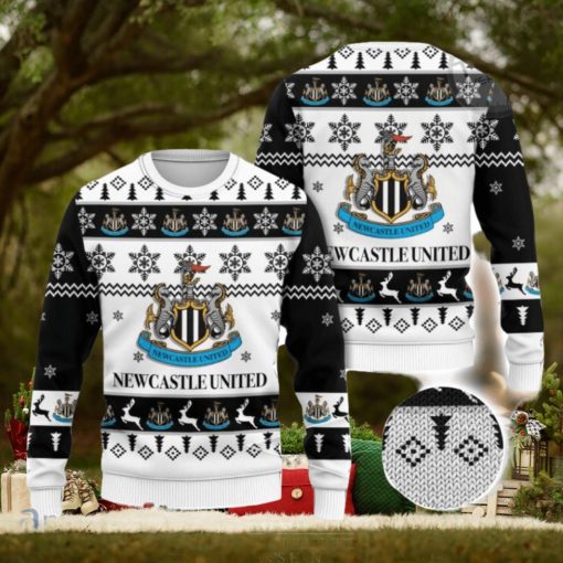 Newcastle United Logo 3D Ugly Christmas Sweater Christmas Gift Men And Women 2023 Sweater