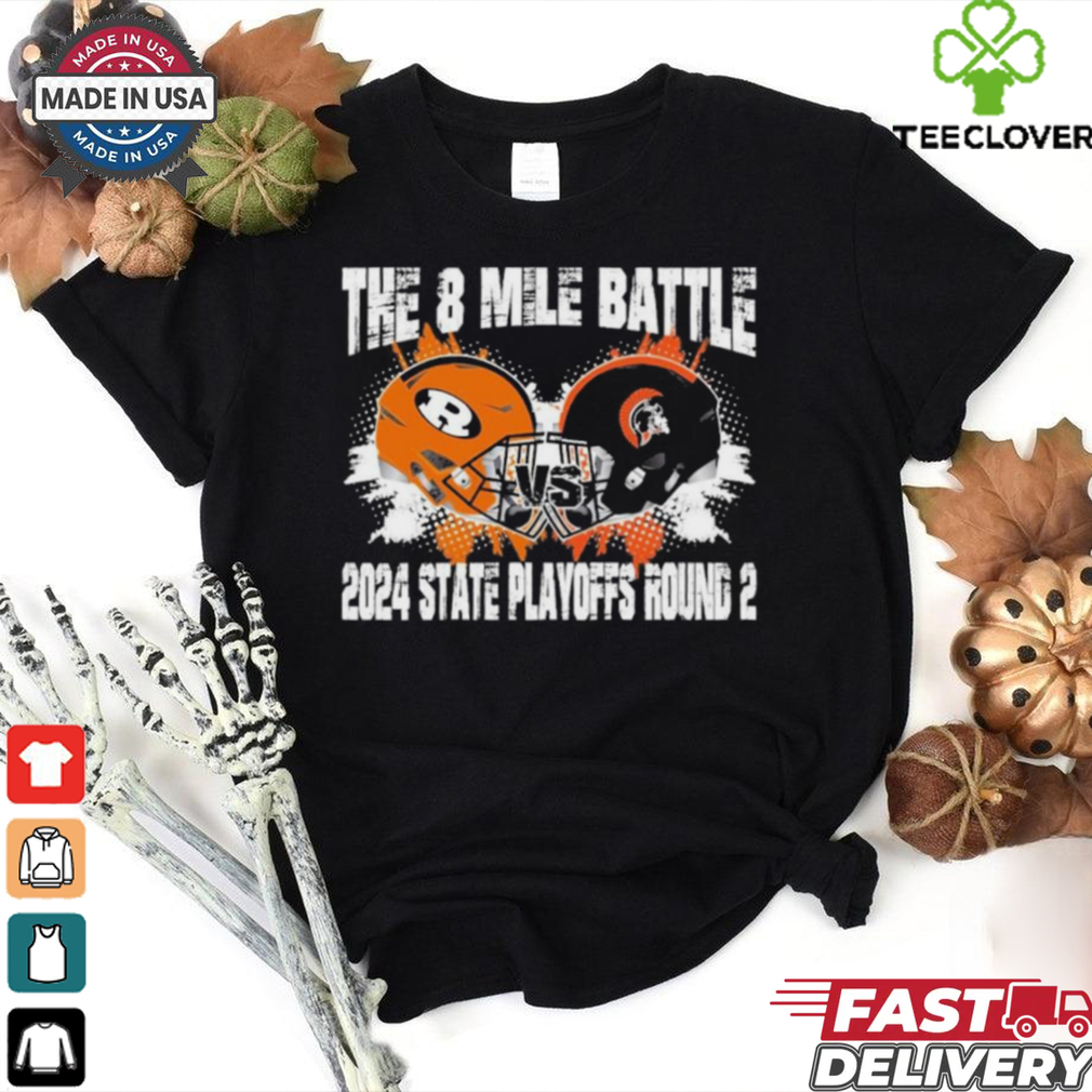 Newcomerstown Trojans Vs Ridgewood Football 8 Mile Battle Playoffs 2024 State Playoffs Round 2 Shirt Newcomerstown Trojans Vs Ridgewood Football 8 Mile Battle Playoffs 2024 State Playoffs Round 2 Shirt