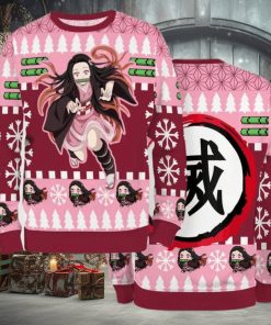 Nezuko Kimetsu No Yaiba Ugly Christmas Sweater Season 2023