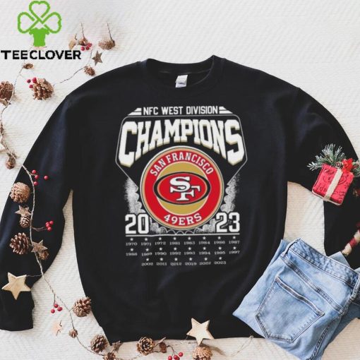 Nfc West Division Champions 2023 San Francisco 49ers 1970 2023 T hoodie, sweater, longsleeve, shirt v-neck, t-shirt