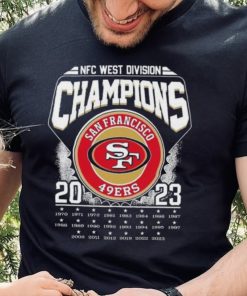 Nfc West Division Champions 2023 San Francisco 49ers 1970 2023 T hoodie, sweater, longsleeve, shirt v-neck, t-shirt