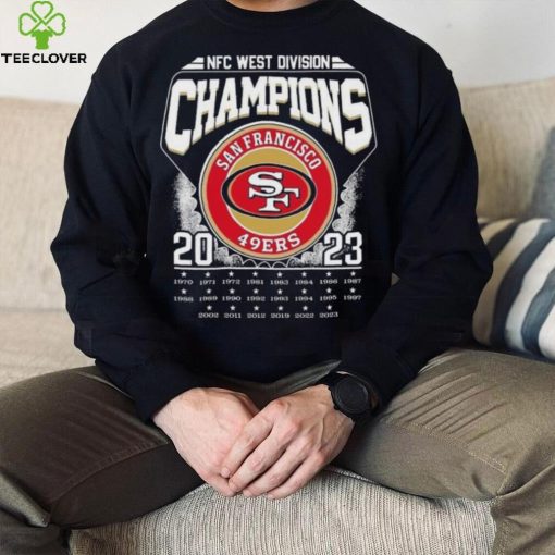 Nfc West Division Champions 2023 San Francisco 49ers 1970 2023 T hoodie, sweater, longsleeve, shirt v-neck, t-shirt