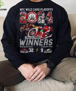 Nfc Wild Card Playoffs 2024 Winners Tampa Bay Buccaneers 32 9 Philadelphia Eagles Mascot T hoodie, sweater, longsleeve, shirt v-neck, t-shirt
