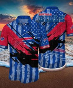 Nfl Buffalo Bills Flag 3d Hawaiian Shirt For Fans