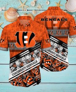 Nfl Cincinnati Bengals Hawaiian Shirt 3D Printed Aloha Shirt For Men Women Summer Vacation Gift