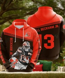 Nfl Cleveland Browns 3D Puff Print Hoodie