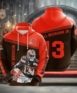 Nfl Cleveland Browns 3D Puff Print Hoodie