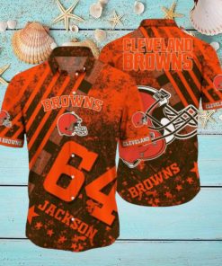 Nfl Cleveland Browns Hawaiian Shirt 3D Printed Aloha Shirt For Men Women
