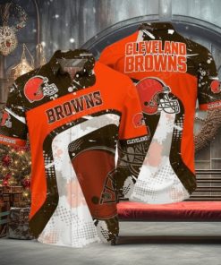 Nfl Cleveland Browns Orange Trendy Hawaiian Shirt Aloha Shirt