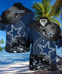 Nfl Dallas Cowboys Highlight Logo Grey Trendy Hawaiian Shirt Aloha Shirt