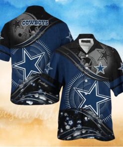 Nfl Dallas Cowboys Highlight Logo Grey Trendy Hawaiian Shirt Aloha Shirt