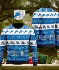 Nfl Detroit Lions Christmas Parttern Ugly Christmas Sweaters