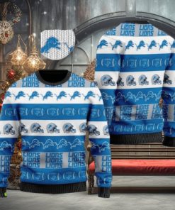 Nfl Detroit Lions Christmas Parttern Ugly Christmas Sweaters