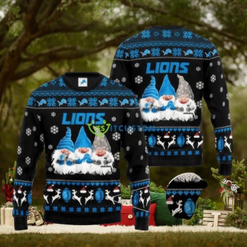 Nfl Detroit Lions Gnome Ugly Christmas Sweaters