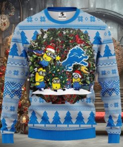 Nfl Detroit Lions Minion Ugly Christmas Sweaters