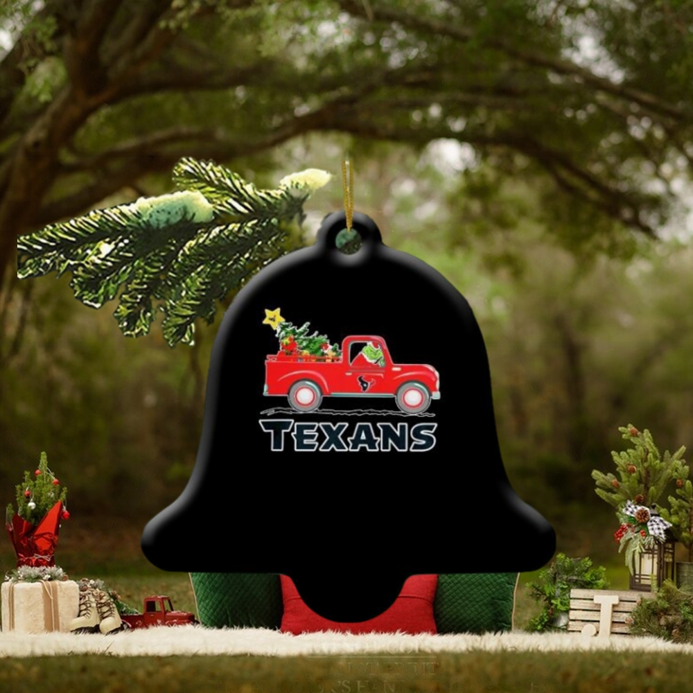 Nfl Houston Texans Santa Grinch Driving Truck Christmas 2023 Ornament Nfl Houston Texans Santa Grinch Driving Truck Christmas 2023 Ornament