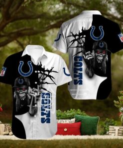 Nfl Indianapolis Colts Halloween Iron Maiden Trendy Hawaiian Shirt Aloha Shirt