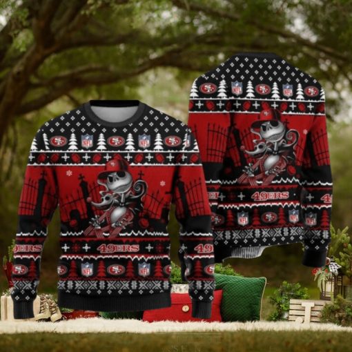 Nfl Jack Skellington San Francisco 49Ers Ugly Christmas Sweaters