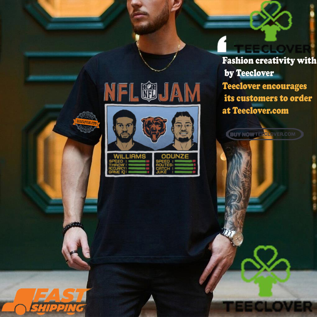 Nfl Jam Bears Williams And Odunze Shirt Nfl Jam Bears Williams And Odunze Shirt