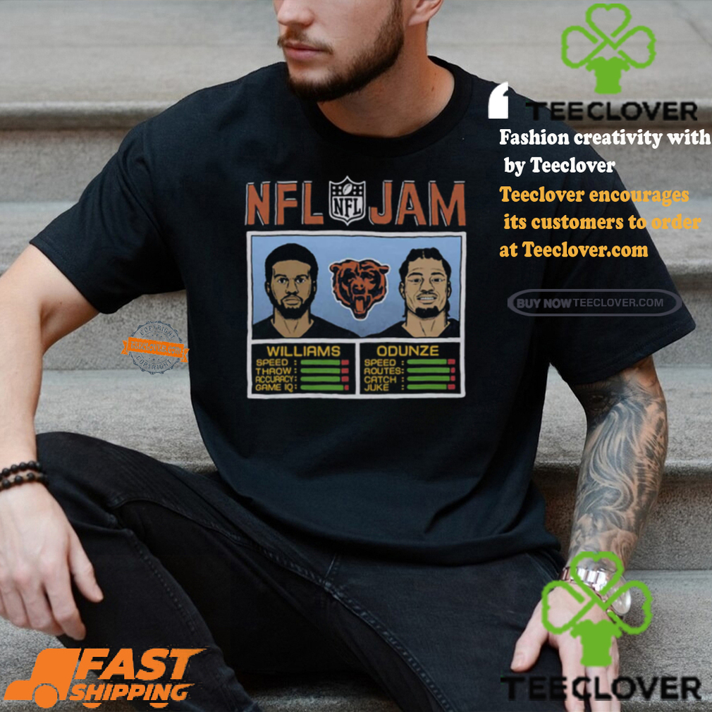 Nfl Jam Bears Williams And Odunze Shirt Nfl Jam Bears Williams And Odunze Shirt