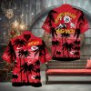 [The best selling] Kansas City Chiefs NFL Flower Custom Summer Football Best Combo Full Printing Hawaiian Shirt