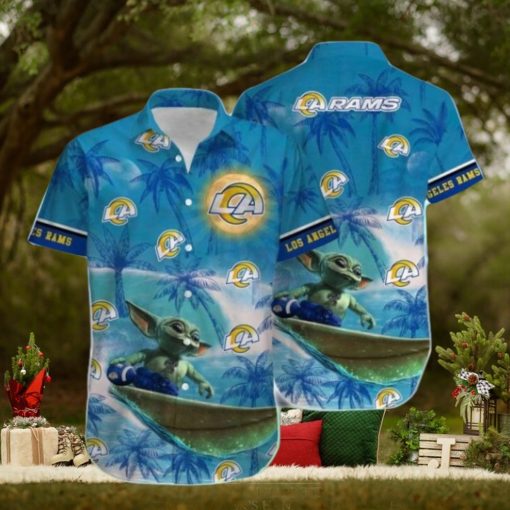 Nfl Los Angeles Rams Baby Yoda Style Hot Trends Summber Trendy Hawaiian Shirt Aloha Shirt