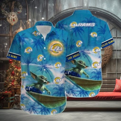 Nfl Los Angeles Rams Baby Yoda Style Hot Trends Summber Trendy Hawaiian Shirt Aloha Shirt