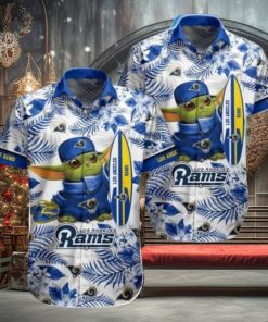 Nfl Los Angeles Rams Baby Yoda Style Hot Trends Summber Trendy Hawaiian Shirt V4 Aloha Shirt