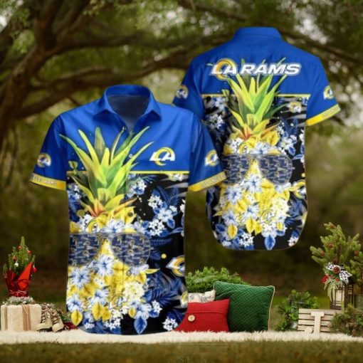 Nfl Los Angeles Rams Pineapple Design New Trending Trendy Hawaiian Shirt Aloha Shirt