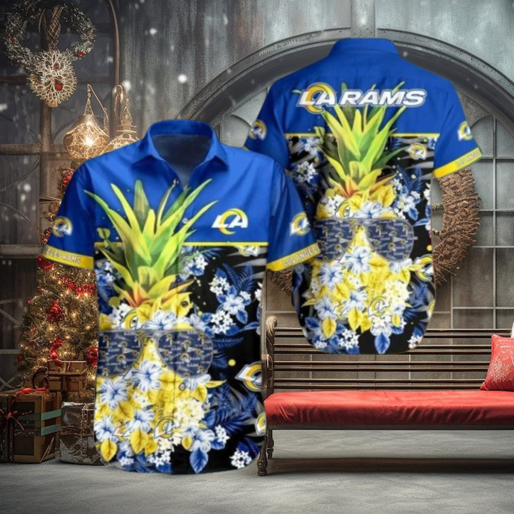 Nfl Los Angeles Rams Pineapple Design New Trending Trendy Hawaiian Shirt Aloha Shirt Nfl Los Angeles Rams Pineapple Design New Trending Trendy Hawaiian Shirt Aloha Shirt