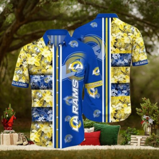 Nfl Los Angeles Rams Tropical Beach Summer Trendy Hawaiian Shirt Aloha Shirt