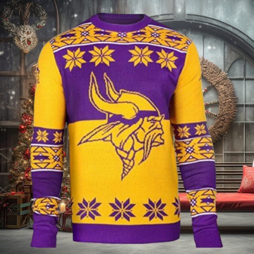 Nfl Minnesota Vikings Big Log Ugly Christmas Sweaters