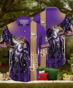 Nfl Minnesota Vikings Horror Halloween Night Trendy Hawaiian Shirt Aloha Shirt