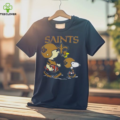 Nfl New Orleans Saints Charlie Brown Snoopy And Woodstock Road T hoodie, sweater, longsleeve, shirt v-neck, t-shirt