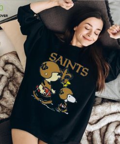 Nfl New Orleans Saints Charlie Brown Snoopy And Woodstock Road T hoodie, sweater, longsleeve, shirt v-neck, t-shirt